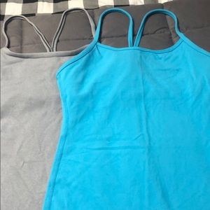 Two lulu lemon racer back tanks